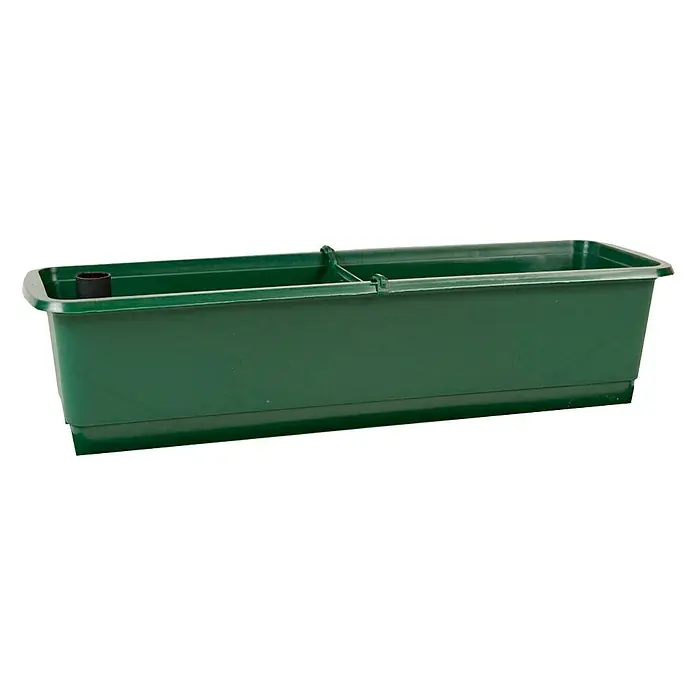 Wibo Bewässerungsbalkonkasten Elba - Max. Außenlänge: 40 cm, Grün