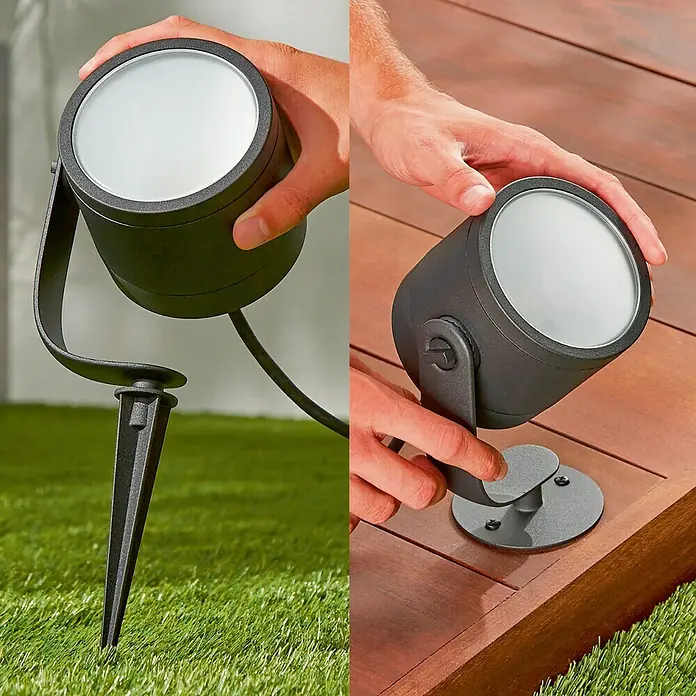 Philips Hue LED-Gartenspot Lily - Höhe: 19 cm, 15 W, Metall