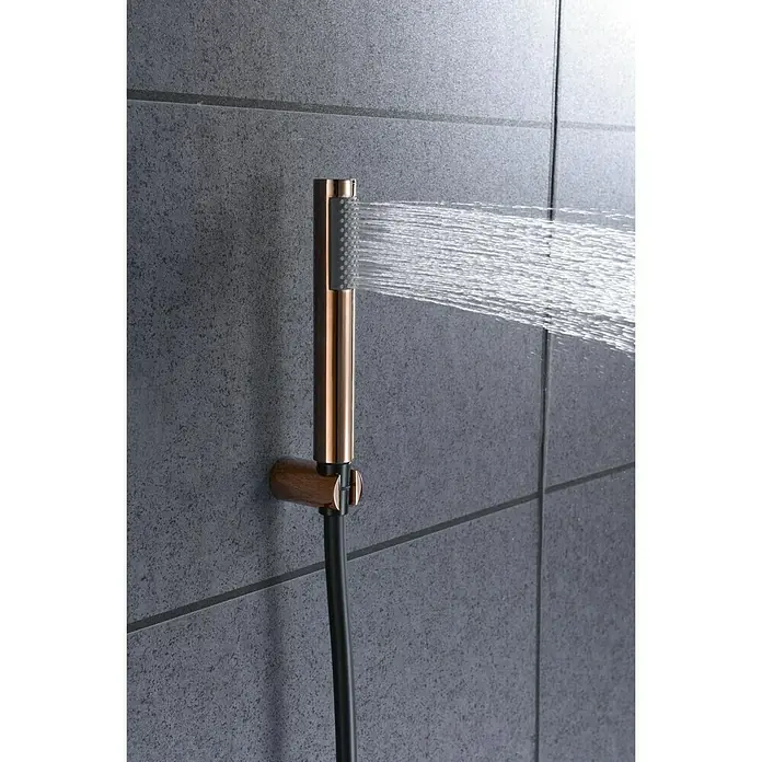 Imex Olimpo Grifo de bañera - Negro/Oro rosa