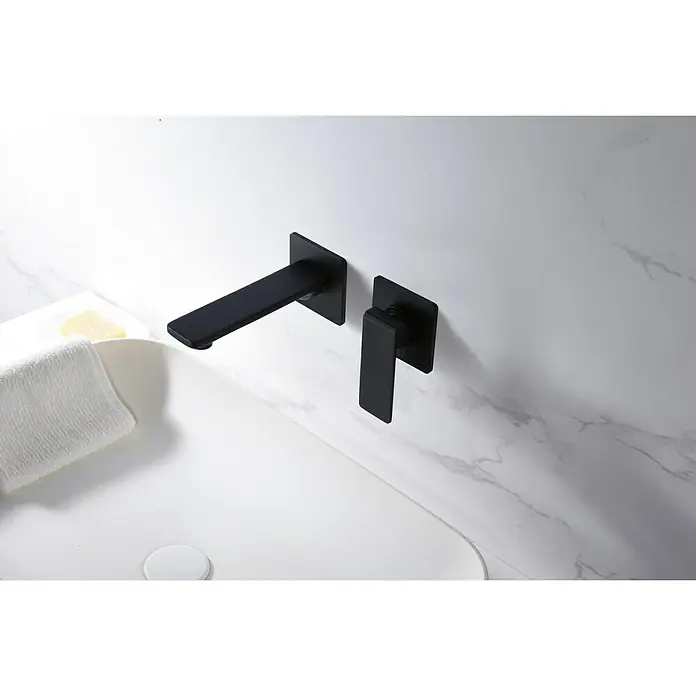 Imex Fiyi Grifo de lavabo empotrado - Negro, Mate