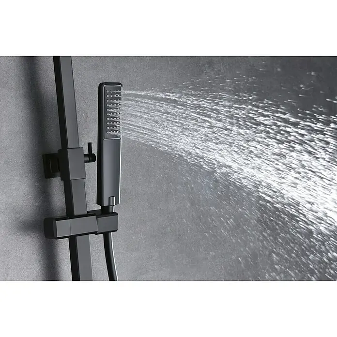 Imex Suecia Sistema de ducha - Con grifo monomando, Número de tipos de chorro: 1 ud., Negro