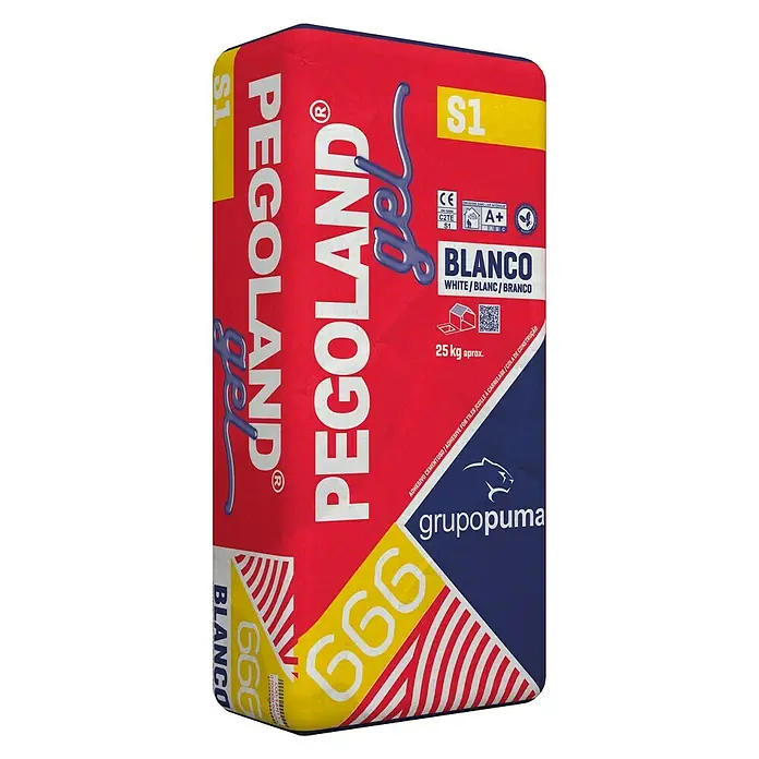 Grupo Puma Cemento cola Pegoland Gel S1 - Contenido: 25 kg, Pegado de baldosas