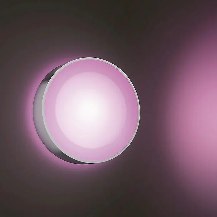 Philips Hue Aplique exterior LED Daylo - 15 W, 22 x 22 x 7,6 cm, Plateado, IP44