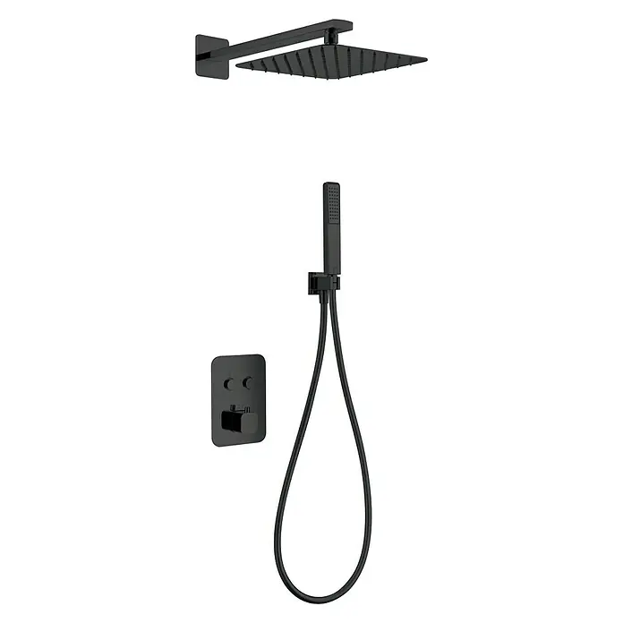 Imex Conjunto de ducha empotrado Madeira - Negro