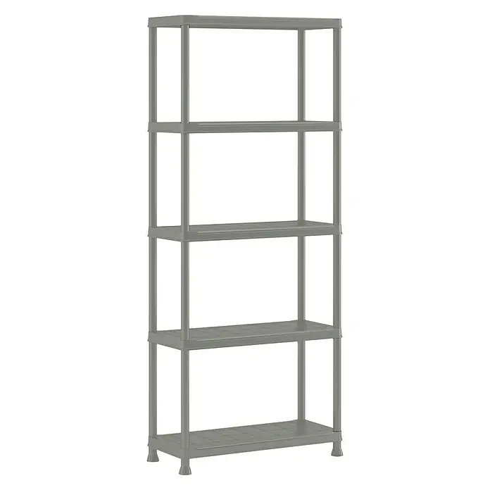 Keter Plastični regal - D x Š x V: 32 x 75 x 176 cm, Nosivost: 25 kg/polica, Broj polica: 5 Kom., Uticanje - Pogled s lijeve strane