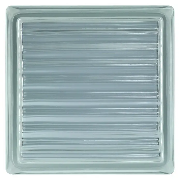 Fuchs Design Bloque de vidrio Parallel - Claro, 19 x 19 x 8 cm