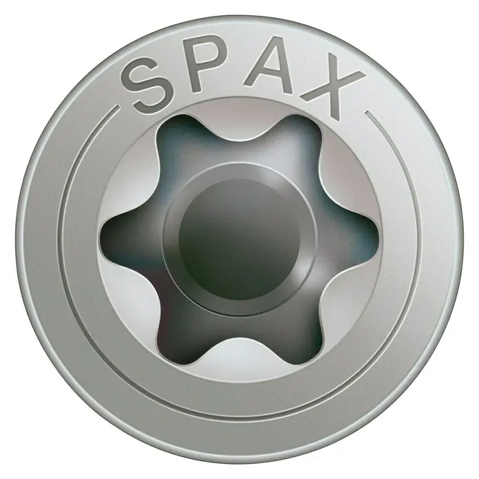 Spax T-Star plus Suhi šamponi nehrđajući - Ø x D: 5 x 70 mm, Plemeniti čelik, 100 kom, Djelomični navoj - Pogled sprijeda