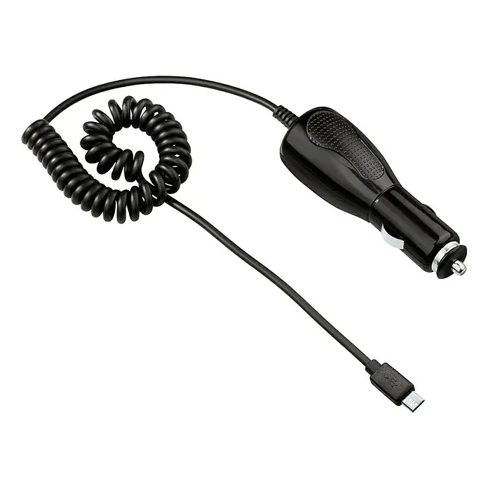 Hama USB-Kfz-Ladegerät Easy - Micro-B-Stecker, Ladestrom: 1.000 mA - Vorderansicht