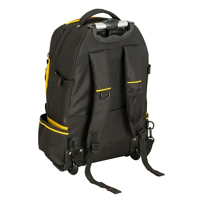 Stanley FatMax Mochila para herramientas - Nylon, Negro/Amarillo, No incluye herramientas - Vista trasera