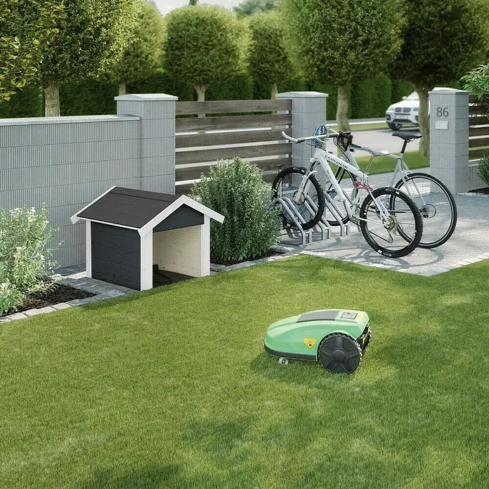 Weka Mähroboter-Garage - 75 x 67 x 71 cm, Anthrazit, Abnehmbares Dach - Stimmungsaufnahme