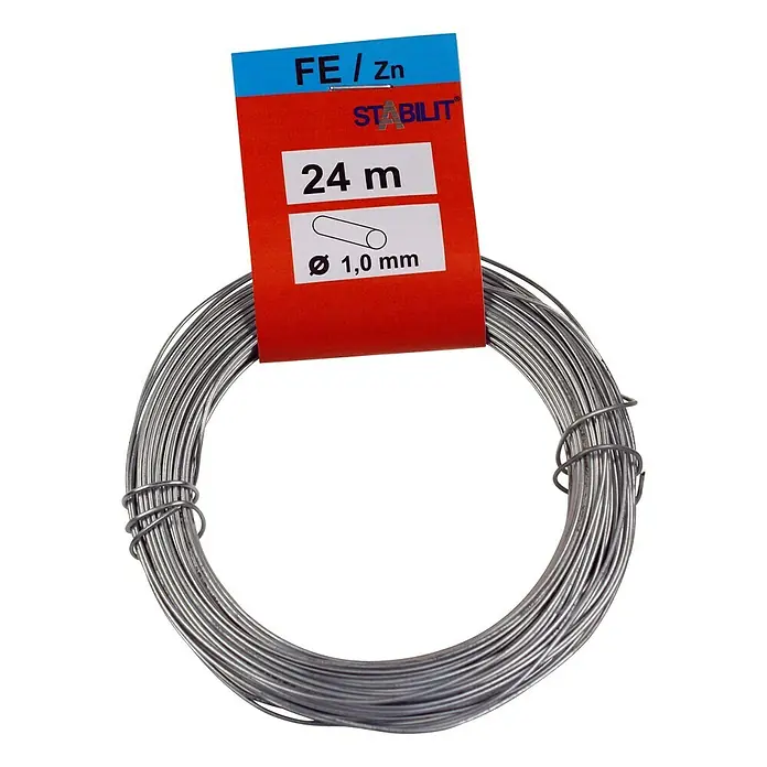 Stabilit Željezna žica - Ø x D: 1 mm x 24 m, Pocinčano - Pogled sprijeda