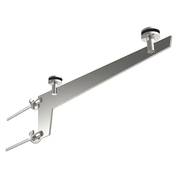 Solid Elements Pričvrsni dio za nadstrešnicu Wing 750 - Duljina: 540 mm, Plemeniti čelik - Detaljan prikaz