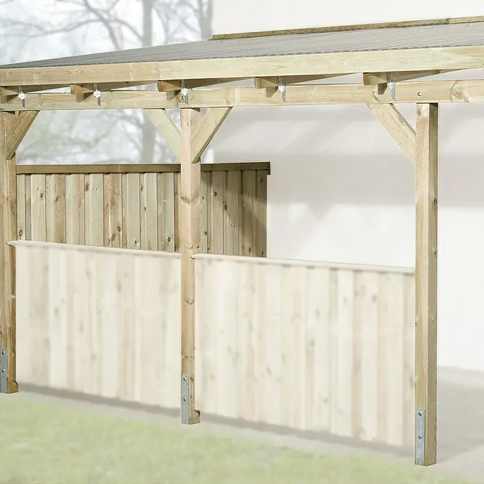 Weka Seitenwand Salsa - Höhe: 1,55 m, Passend für: Weka Terrassenüberdachung Salsa - Stimmungsaufnahme