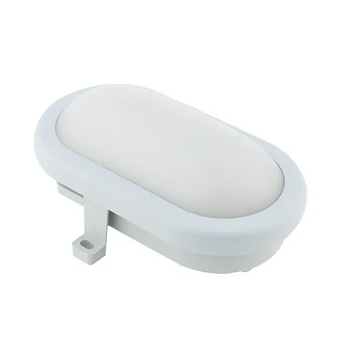 Ritter Leuchten LED-Oval-Armatur - Grau, Kunststoff, IP44 - Ansicht von oben