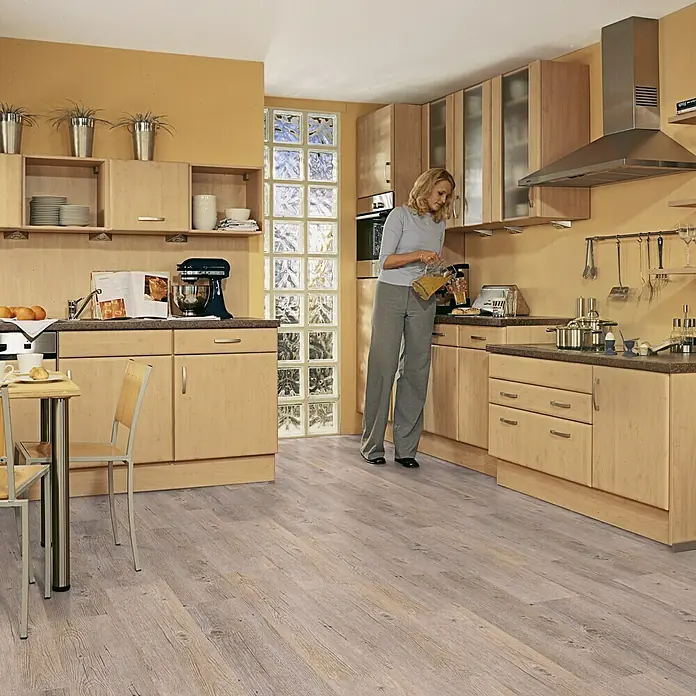 Decolife Vinylboden Winter Pine - 1.220 x 185 x 10,5 mm, Landhausdiele