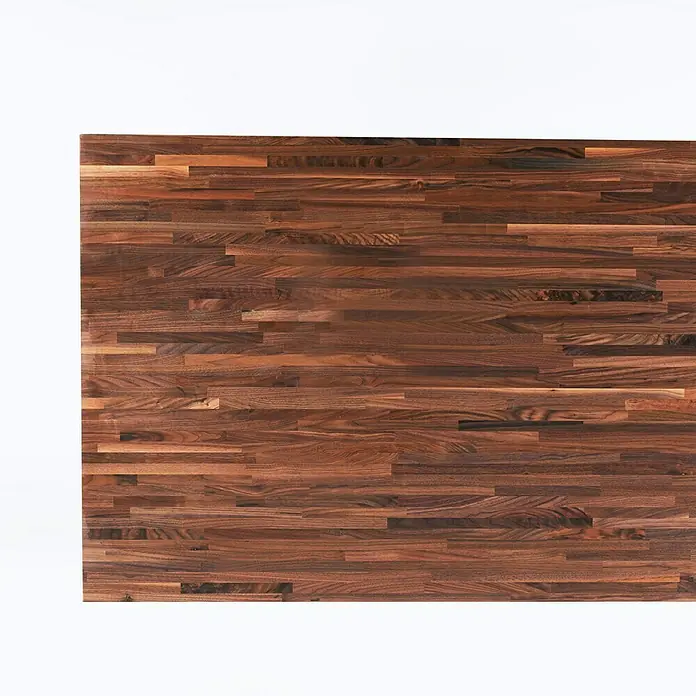 Exclusivholz Massivholzplatte - Walnuss, 260 x 80 x 2,6 cm - Vorderansicht