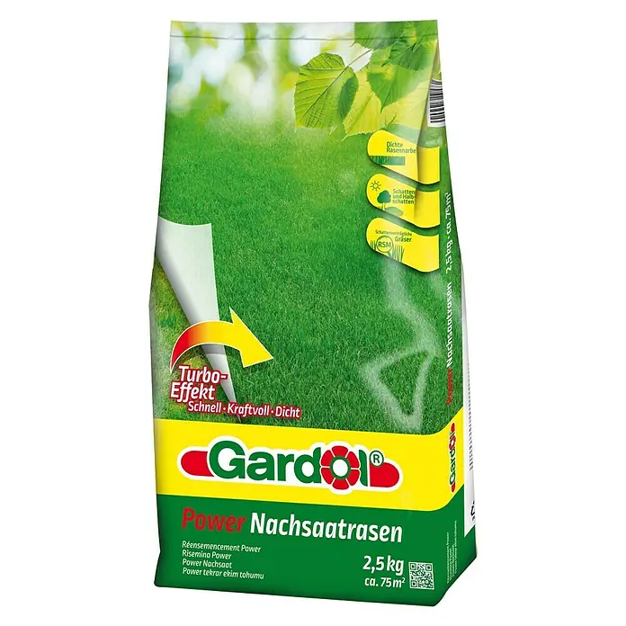 Gardol Nachsaat-Rasen Power - 2,5 kg, 75 m²