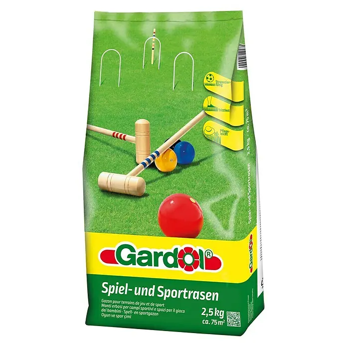 Gardol Spiel- & Sportrasensamen - 2,5 kg, 75 m²