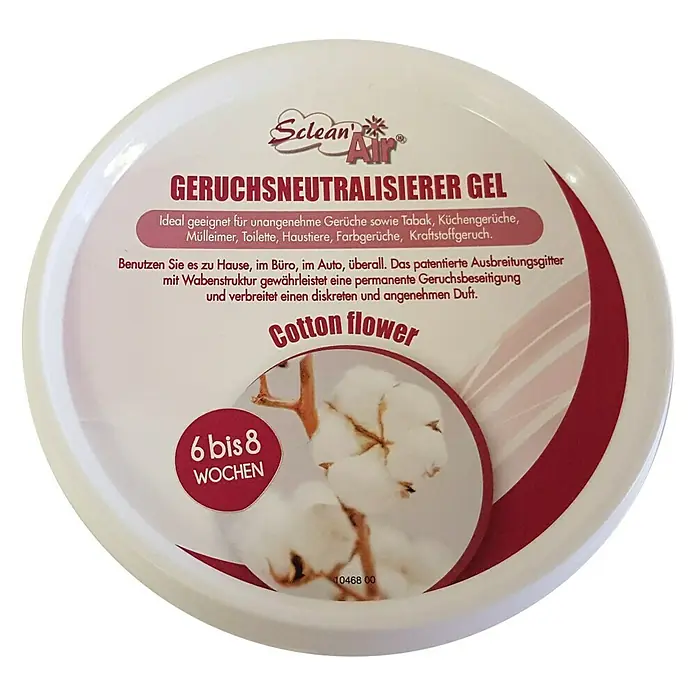 Geruchsneutralisierer Gel Sclean Air - Cotton Flower - Ansicht von oben