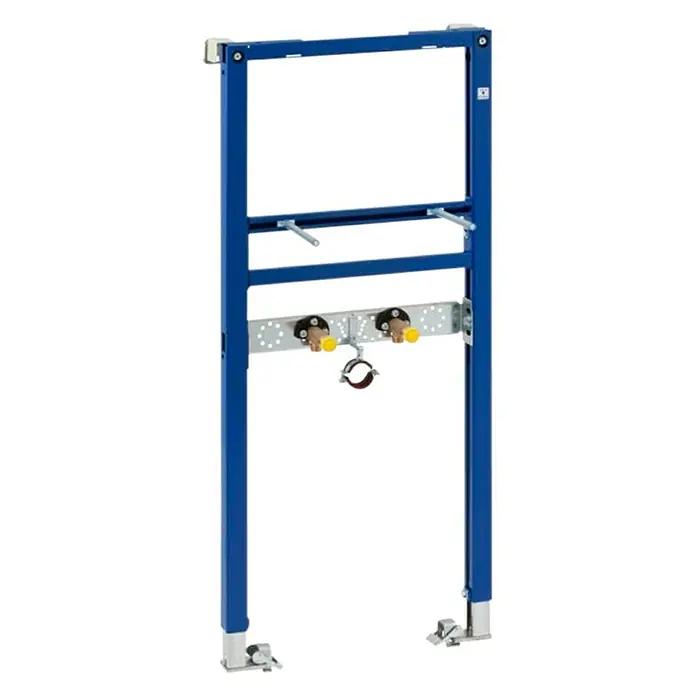 Geberit Duofix Waschtisch-Vorwandelement 111.430.00.1 - 7 x 50 x 112 cm, Pulverbeschichtet - Vorderansicht