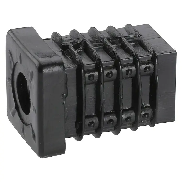 Stabilit Kunststoffhülse - Geeignet für: Rohrinnenmaß 22 x 22 mm, 36 x 25 x 25 mm, Gewinde: M10, 2 Stk. - Ansicht von oben