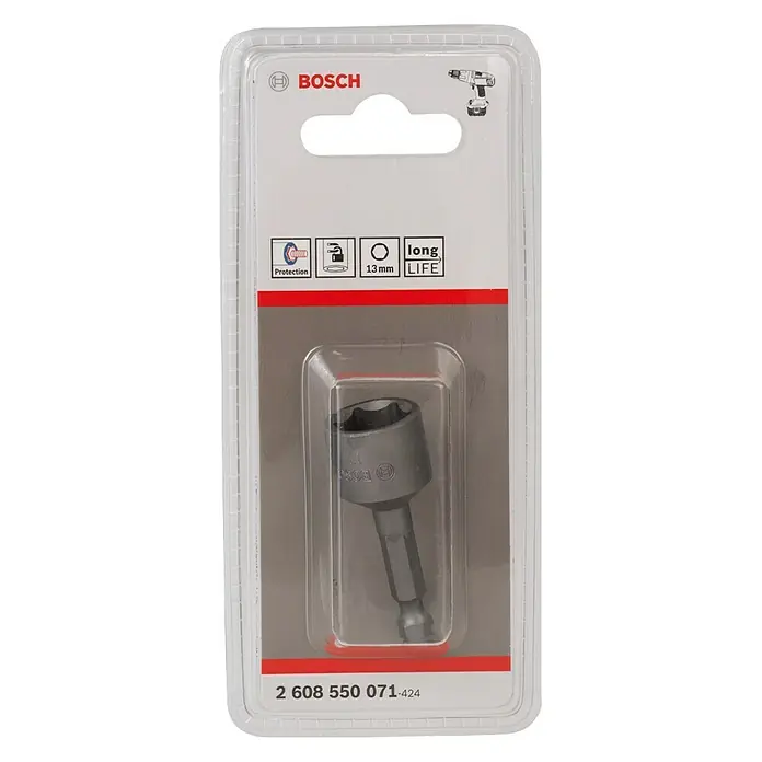 Bosch Umetak za nasadni ključ - Širina ključa: 13 mm, Prikladno za: Akumulatorski odvijač - Pogled sprijeda