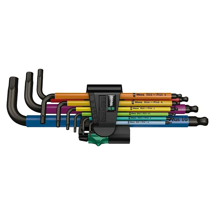 Wera Winkelschlüssel-Set Multicolour - 9 -tlg., Größe: 1,5 - 10 mm