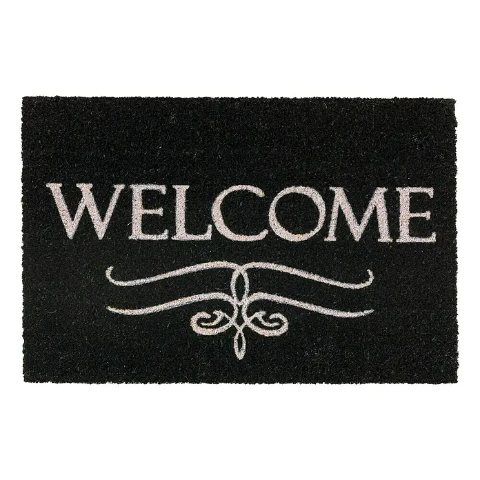 Astra Coco Kokosfußmatte Coco Style - Schwarz, 40 x 60 cm, 100 % Kokos - Ansicht von oben