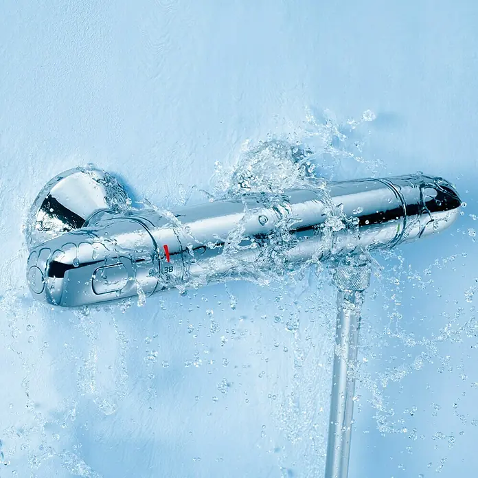 Grohe Grohtherm 1000 New Brausethermostat - Chrom, Glänzend - Vorderansicht