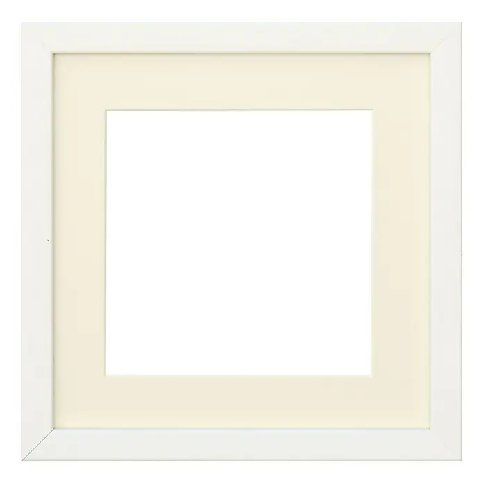 Bilderrahmen 4405/05 - Weiß, 20 x 20 cm, Holz - Vorderansicht