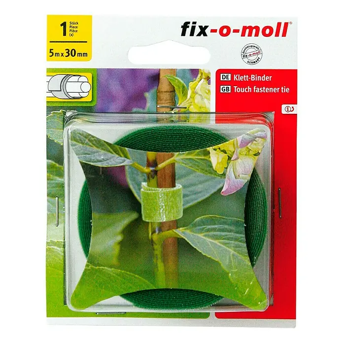 Fix-o-moll Klettbinder Garten - 5 m x 30 mm, Grün - Ansicht von oben