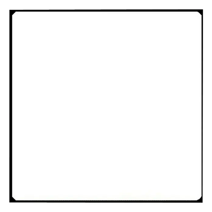Polistiren ploča Protex - Bijele boje, 50 cm x 50 cm x 3 mm, PVC - Pogled sprijeda