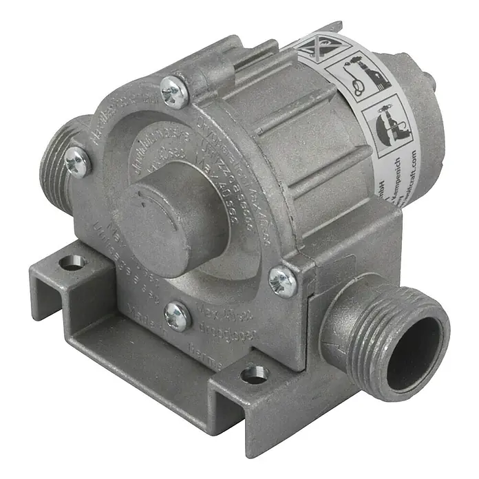 Wolfcraft Pumpe - Max. 3.000 l/h, Förderhöhe: 30 m (½″ Schlauch) - Vorderansicht