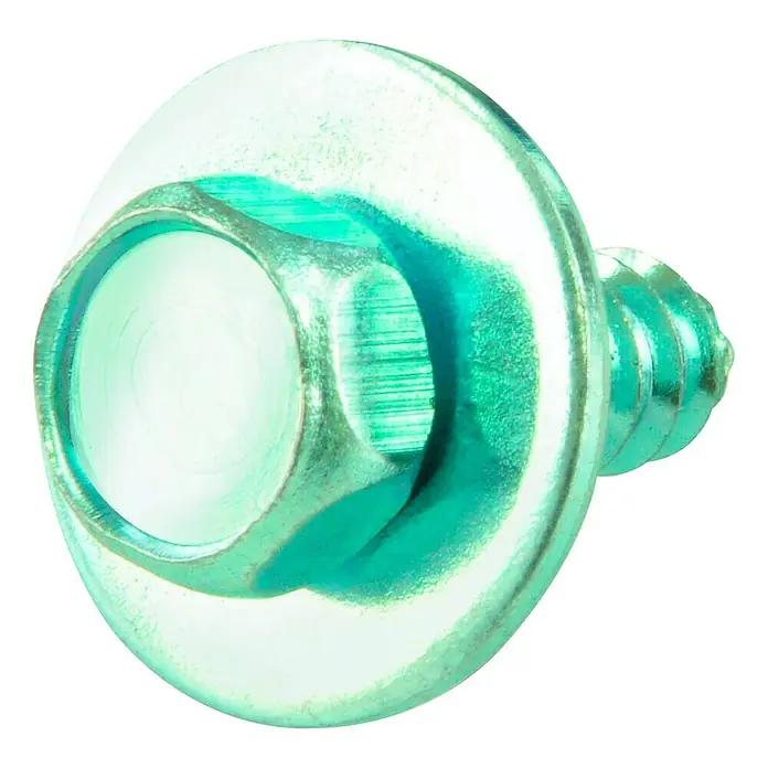 Stabilit Blechschraube - Ø x L: 6,3 x 19 mm, 10 Stk., Verzinkt, 6-Kant - Ansicht von oben