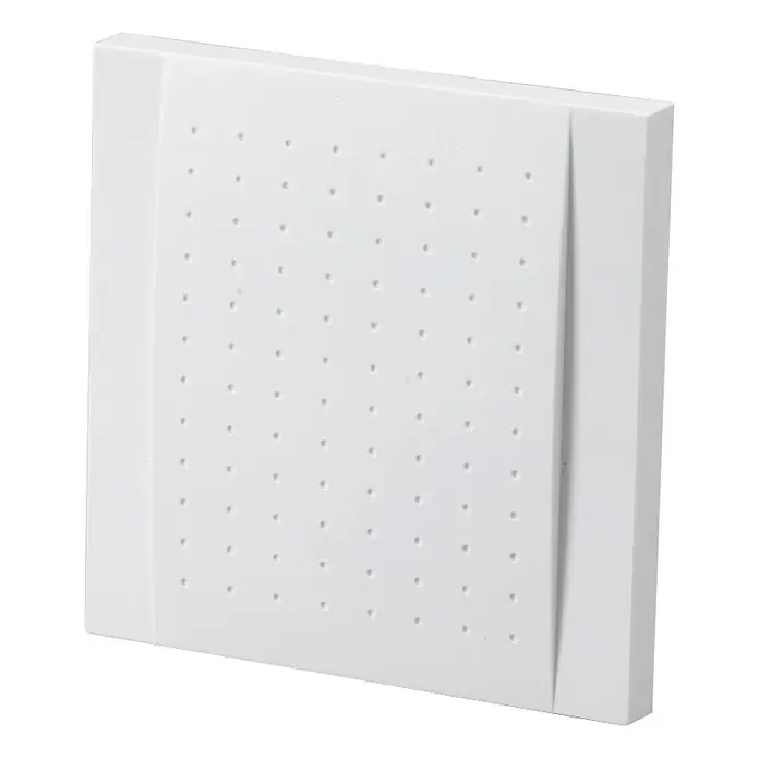 Heidemann Zvono za ulazna vrata - 32 x 130 x 130 mm, 85 dB, Bijele boje, Plastika - Pogled sprijeda