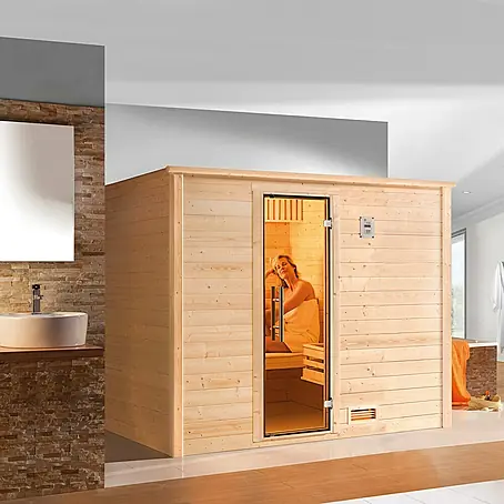 Weka  Massivholzsauna Bergen 3 GT