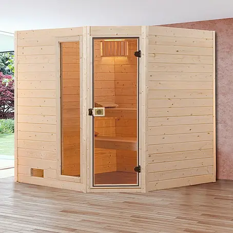 Weka  Massivholzsauna 539 GTF Gr.1 Set 1