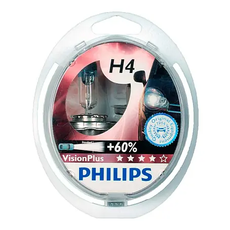 Philips Vision Plus Halogeenkoplamp H4