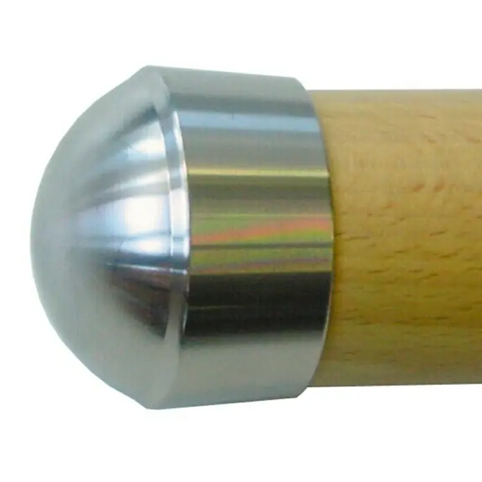 Treba Frewa Endkappe E9 - Edelstahl V2A, Geeignet für: Holzhandlauf Ø 42 mm - Ansicht von oben