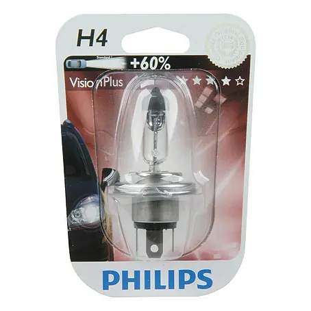 Philips Vision Plus Halogeenkoplamp H4