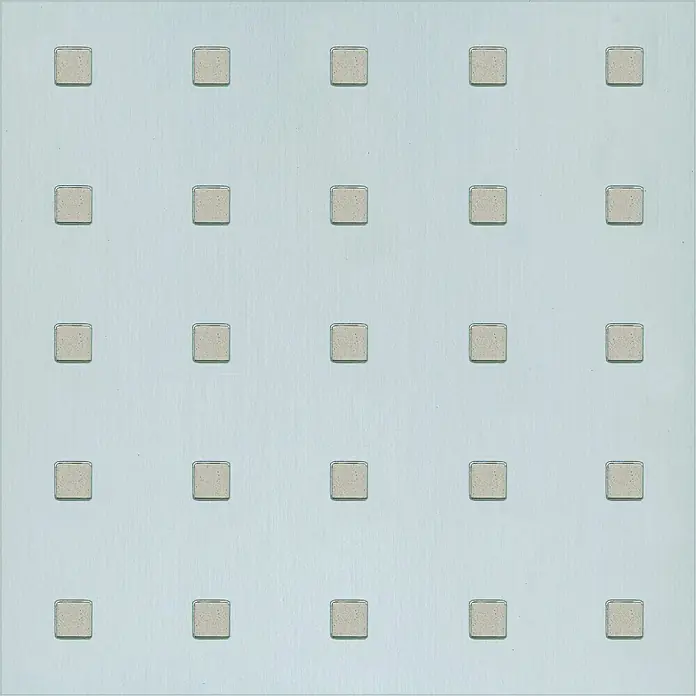 Kantoflex Quadratlochblech - 480 x 240 mm, Stärke: 0,7 mm, Aluminium, Eloxiert - Linke Seitenansicht