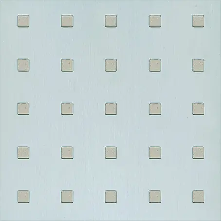 Kantoflex  Aluminium plaat met vierkante perforaties