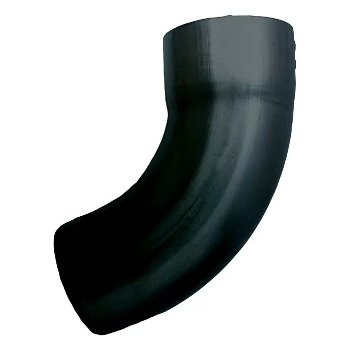 Sarei Fallrohrbogen - Nennweite: 80 mm, Winkel: 72 °, Aluminium, Anthrazit - Linke Seitenansicht