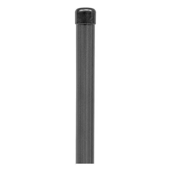 GAH Alberts Zaunpfosten - Länge: 150 cm, Durchmesser: 34 mm, Anthrazit, Metall - Vorderansicht