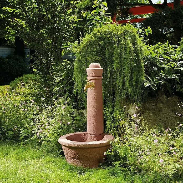 Garantia Brunnen Roma - Redstone, 54 x 54 x 100 cm - Stimmungsaufnahme