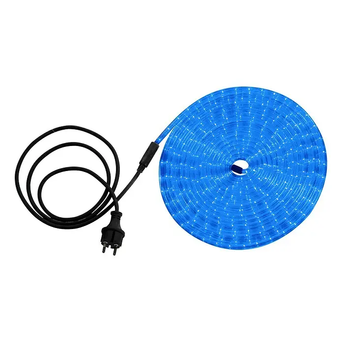 Globo LED svjetlosno crijevo - 9 m, Plave boje, IP44 - Pogled sprijeda