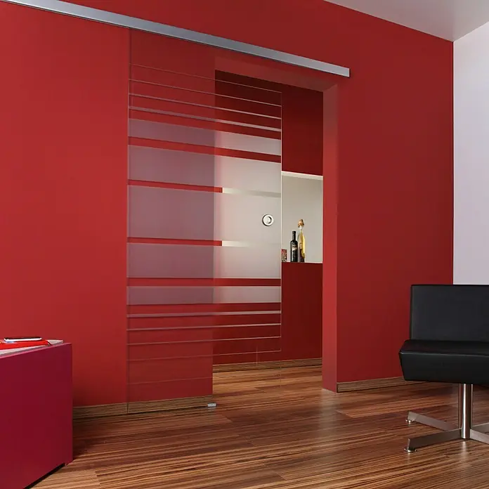 Diamond Doors Glasschiebetür Lines Flowing - 935 x 2.058 mm, Einscheibensicherheitsglas (ESG) - Stimmungsaufnahme