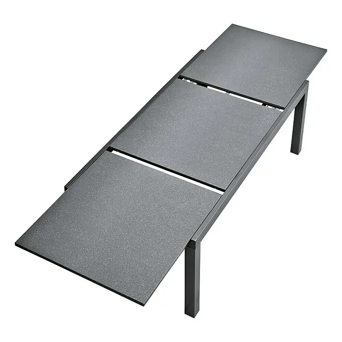 Sunfun Conjunto de muebles Maja II - 9 piezas, Aluminio, Antracita