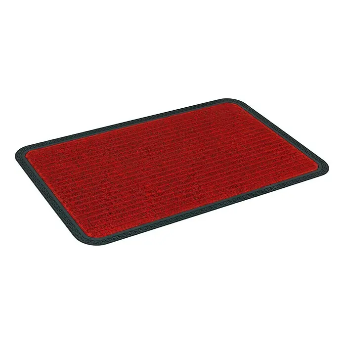 Astra Fußmatte Border Star - Rot, 40 x 60 cm, 70 % Polypropylen, 30 % Gummi