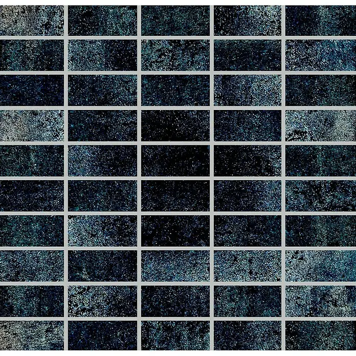 Metallic by Palazzo Mozaik pločica - 30 x 30 cm, Crne boje, Sjaj
